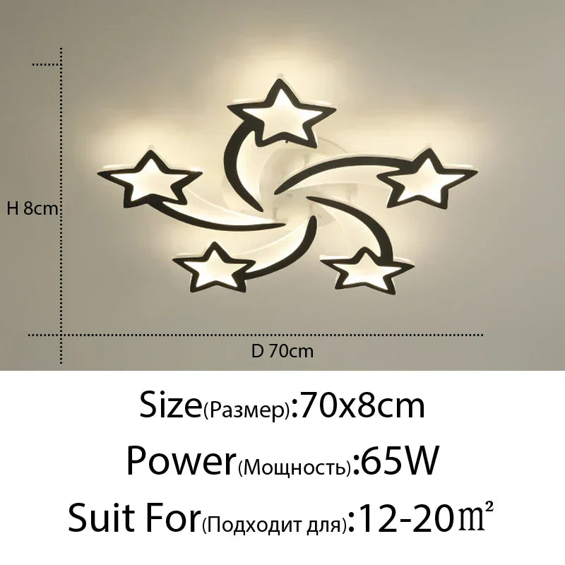 DecorBites™ LED Chandelier: Modern Dimmable Indoor Lighting for Bedroom, Hall, Living Room