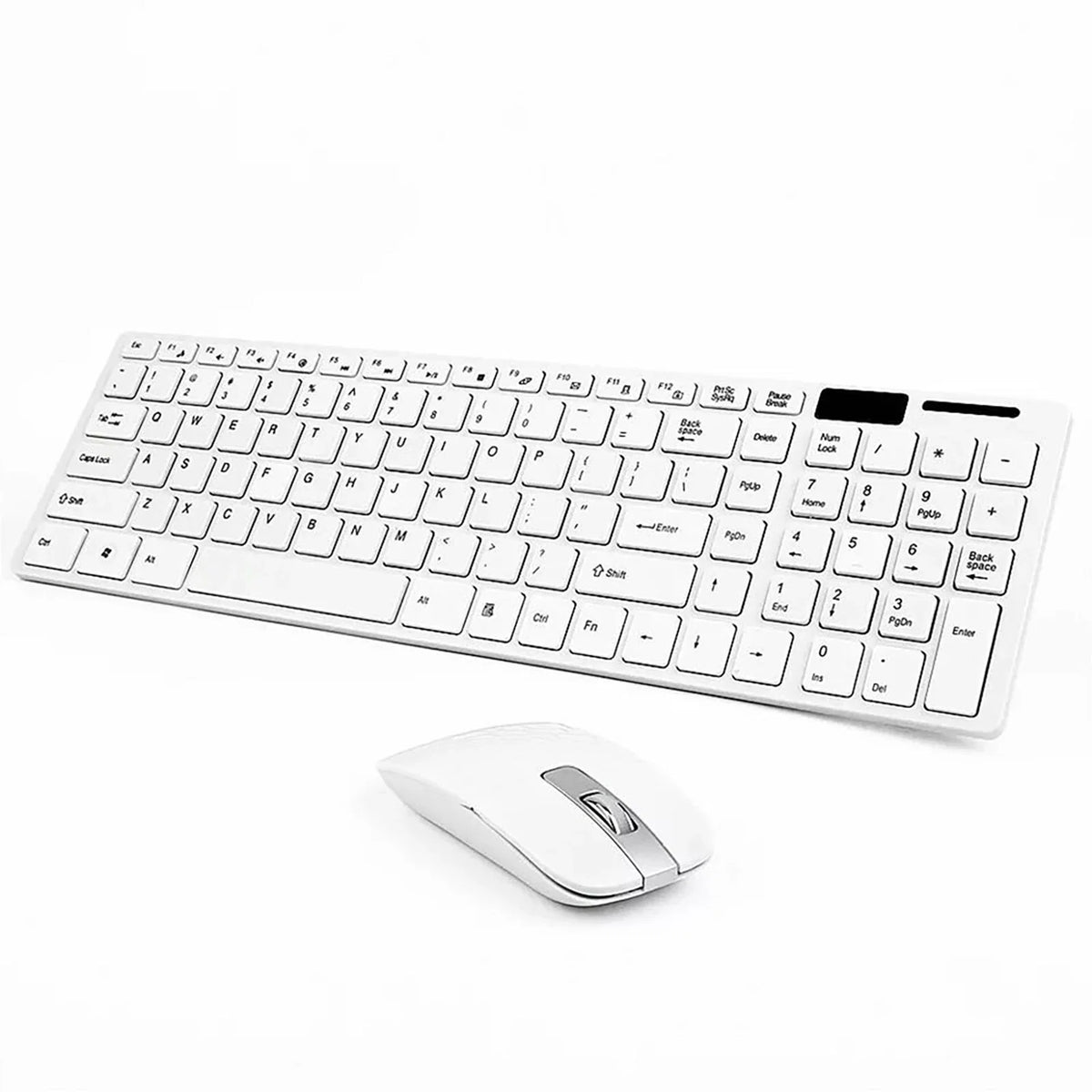 Ultra-thin 2.4G Wireless Keyboard Mouse Set with Keyboard Film Computer Office Gaming Silent Keyboard and Mouse(No Battery)