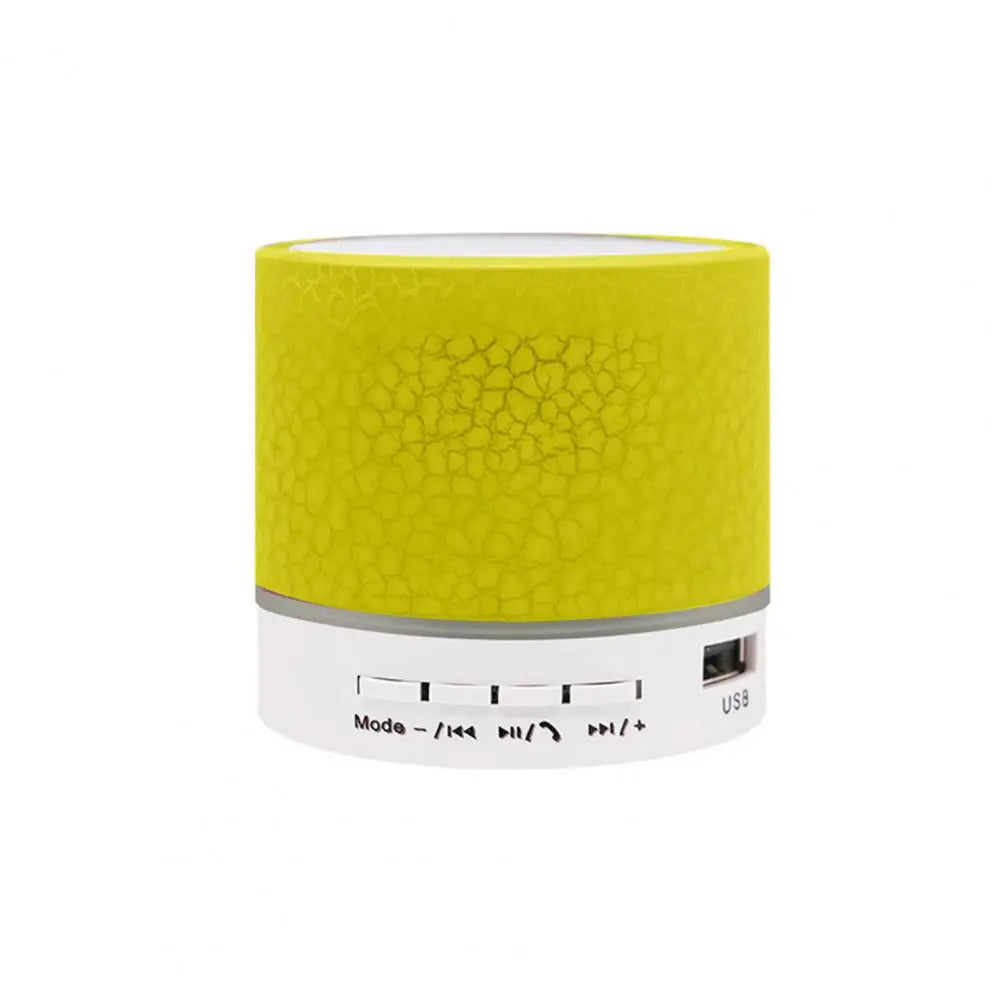 Bluetooth Bass Speaker LED Light Bluetooth Speaker Plastic Long Standby Time Colorful Bass Bluetooth Speaker
