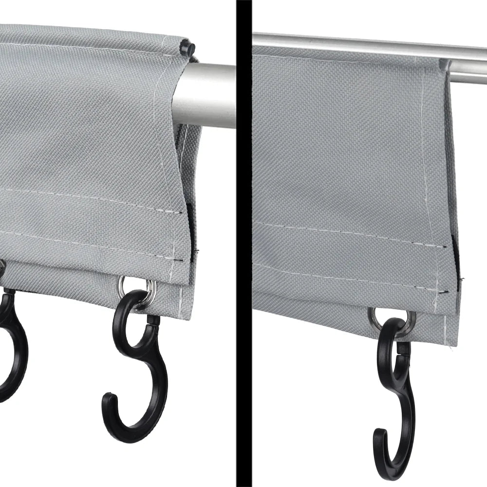 Camping Coat Hooks Racks Clothes Hook Rail with Piping for Caravan