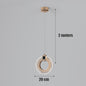 Light Luxury Postmodern Extremely Simple Head Small Chandelier
