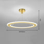 Simple Modern Circular Bedroom Study Chandelier