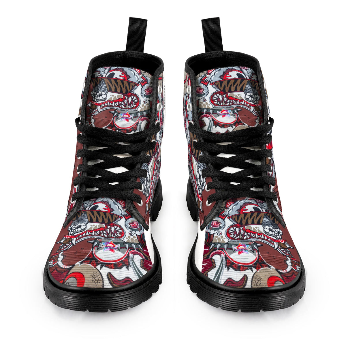 Men's Lace Up Canvas  (Model1203H)(Black)