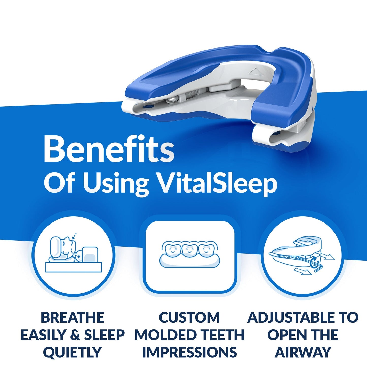 Anti-Snoring Mouthpiece – Adjustable Silicone Night Guard for Snoring & Teeth Grinding