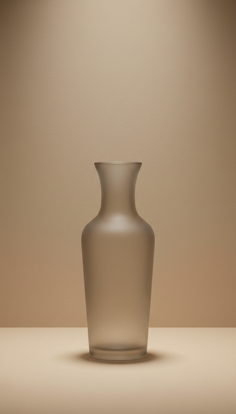 Frosted Glass Vase