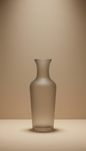 Frosted Glass Vase