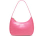 Shoulder Bags for Women, Cute Hobo Tote Handbag Mini Clutch Purse with Zipper Closure (Crocodile Pink)