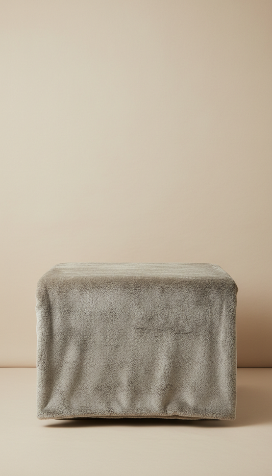 Soft Pewter Textured Throw