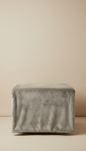 Soft Pewter Textured Throw
