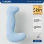 Long Body Pillow for Side Sleepers – Removable Washable Cover, Hollow Fiber Fill