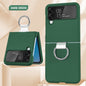 Transparent Protective Case For Galaxy Zflip4 Fastened Ring