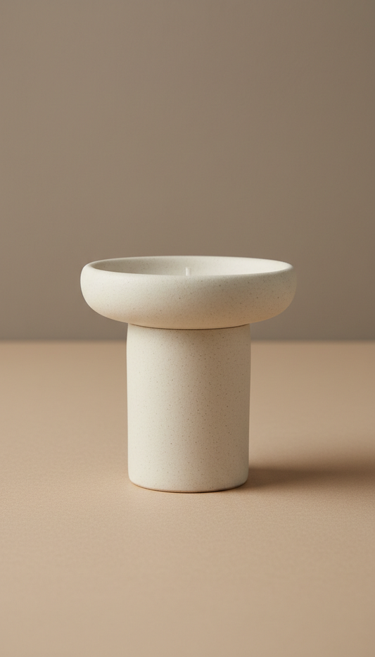 Matte Ceramic Candle Holder