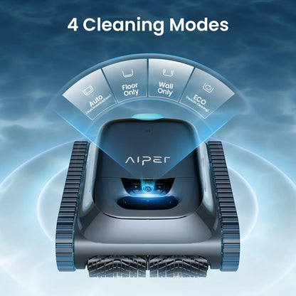 (2026 Upgrade) Aiper Scuba S1 Robotic Pool Cleaner, Weekly Custom Cleaning Plan, 270 Min Runtime, Over-the-Waterline Scrubbing, Smarter Navigation with 11 High-Precision Sensors, App Support,Refurbished