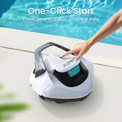 AIPER Seagull SE 2026 Cordless Robotic Pool Vacuum with 1320GPH Strong Suction, Lasts 90 Mins Runtime, LED Indicator,Pool Vacuum for Above-Ground Pool up to 40 Feet,Refurbished
