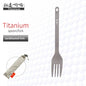 TiTo Outdoor Camping Titanium Spork 13.8g Ultralight Titanium Spoon Long Handle Spoon Outdoor Camping Picnic Titanium Fork