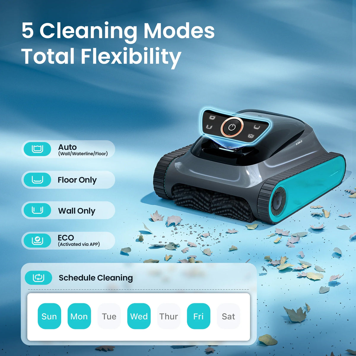 (2026 Upgrade) Aiper Scuba S1  Pool Cleaner Robot,Floor,Wall,Waterline,270-Min Runtime,Shallow Area Cleaning, Smarter Navigation,11 High-Precision Sensors, App SupportI&PX8,Refurbished