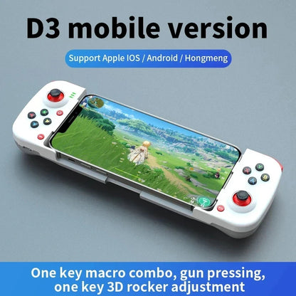D3 Wireless Bluetooth 5.0 Stretchable Gamepad For Ios & Android Retractable Joystick For Switch PS4 Smart Phone Game Controller