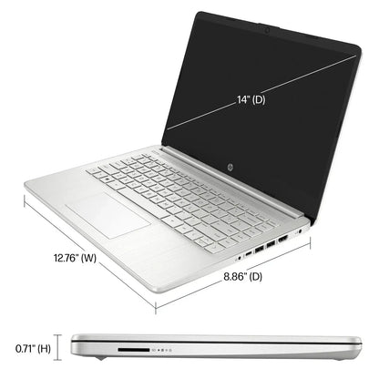HP 14" Business Laptop,Intel Celeron N4120,4GB RAM, 128GB eMMC,1 Year Office 365,Windows 11 Home