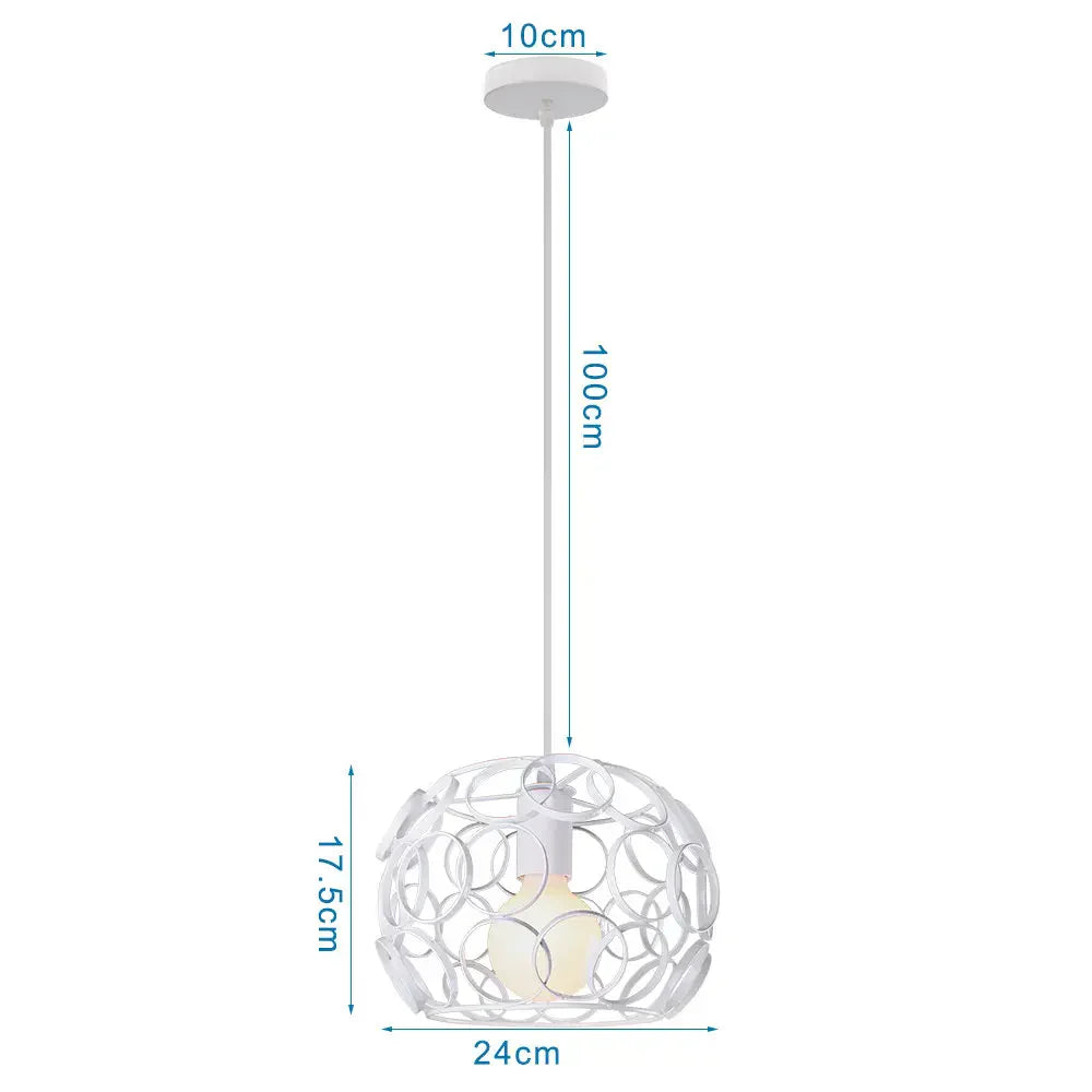 DecorBites™ Industrial Pendant Lights: Modern LED Hanging Lamps for Home Living Room Kitchen Decor
