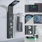 DecorBites™ LED Light Shower Faucet System: Rainfall, Massage Jets, Waterfall Panel with Temperature Control