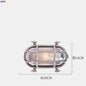 DecorBites™ Industrial Outdoor Wall Lamp Waterproof LED Wall Light for Porch Garden Balcony