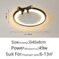 DecorBites™ LED Chandelier: Modern Indoor Lighting Fixture for Bedroom, Living Room, Kitchen & Showroom