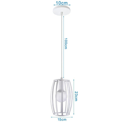 DecorBites™ Industrial Pendant Lights: Modern LED Hanging Lamps for Home Living Room Kitchen Decor