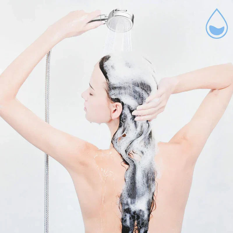 DecorBites™ High Pressure Shower Head with 3 Modes Plating and Adjustable Handle