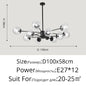 DecorBites™ Glass LED Chandeliers: Modern Dining Room Bedroom Living Room Pendant Lights