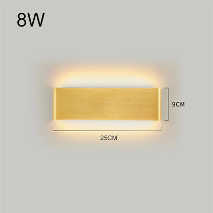 DecorBites™ LED Aluminum Mirror Light Wall Lamp for Corridor, Bedside, Bathroom - Nordic Modern Design