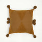 DecorBites™ Knitted Tassel Cushion Cover Blue Mustard Yellow Ivory 45cm*45cm Sok Case