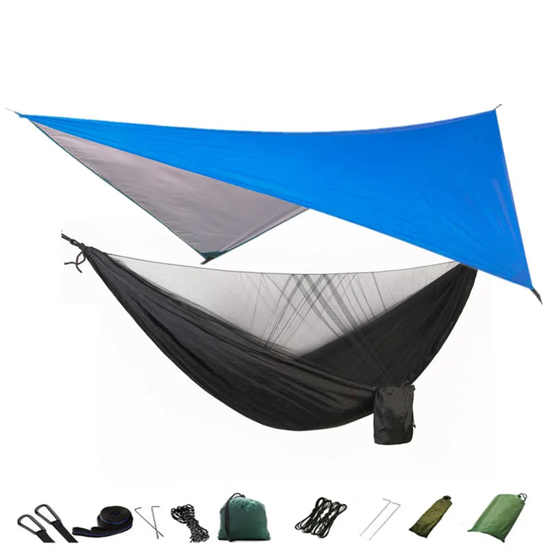 Camping Hammock Mosquito Net and Hammock Canopy Portable Nylon Hammock