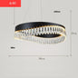 DecorBites™ Golden Crystal Stainless Steel Chandelier for Dining Room
