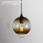 DecorBites™ Glass LED Pendant Lamp: Modern Nordic Style Hanging Light for Home, Cafe, or Bar