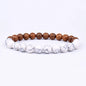 Volcanic Stone Bracelet for Men Lava Wooden 8mm Beads Bracelet Tibetan Buddha Wrist Chain Women Men Jewelry Gift New Bracelets