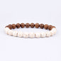 Volcanic Stone Bracelet for Men Lava Wooden 8mm Beads Bracelet Tibetan Buddha Wrist Chain Women Men Jewelry Gift New Bracelets
