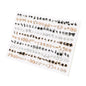 100pairs Acrylic Crystal Heart Star Moon Small Stud Earrings Set for