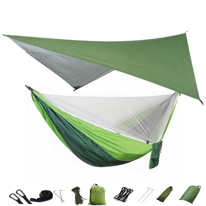 Camping Hammock Mosquito Net and Hammock Canopy Portable Nylon Hammock