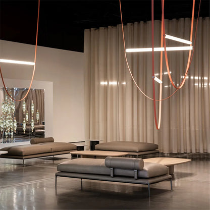 DecorBites™ Leather Rustic Pendant Light | Designer Suspension Lamp for Home, Restaurant, Hotel.