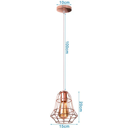 DecorBites™ Industrial Pendant Lights E27 LED Hanging Lamp Modern Loft Lighting for Home