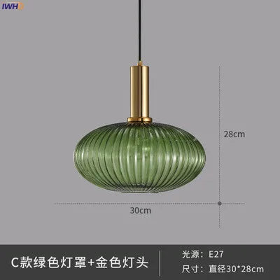 DecorBites™ Glass Pendant Lights: Modern Nordic Style LED Pendant Lamp for Bedroom, Living, Dining Room