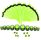 36pcs/lot Acrylic Ear Gauge Taper and Plug Stretching Kits Mixed Color