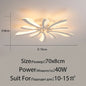 DecorBites™ LED Ceiling Chandelier Lights for Living Room Bedroom Dining Study White Black