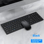 Bluetooth 5.0 2.4G Wireless Keyboard and Mouse Combo Mini Multimedia Keyboard Mouse Set for Laptop PC TV iPad Macbook Android