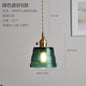 DecorBites™ Green Glass LED Pendant Light - Japanese Style Nordic Copper Hanging Lamp