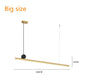 DecorBites™ Linear LED Gold Pendant Light for Island, Restaurant, Bar - Nordic Designer Style