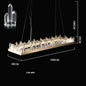DecorBites™ Golden Crystal LED Chandelier for Modern Dining Room