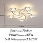 DecorBites™ LED Chandelier: Modern Dimmable Indoor Lighting for Bedroom, Hall, Living Room