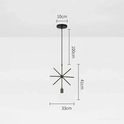 DecorBites™ Industrial Nordic Retro Pendant Lights for Home and Bar Chandelier.