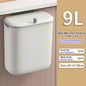 DecorBites™ Kitchen Wall-Mounted Waste Bin with Lid - Cabinet Door Hanging Garbage Can